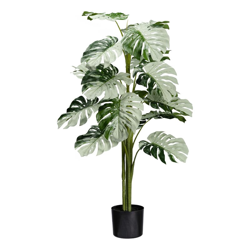 Planta artificiala Monstera Variegata Halfmoon - 115 cm