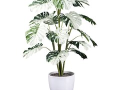 Planta artificiala Monstera Variegata Halfmoon - 115 cm